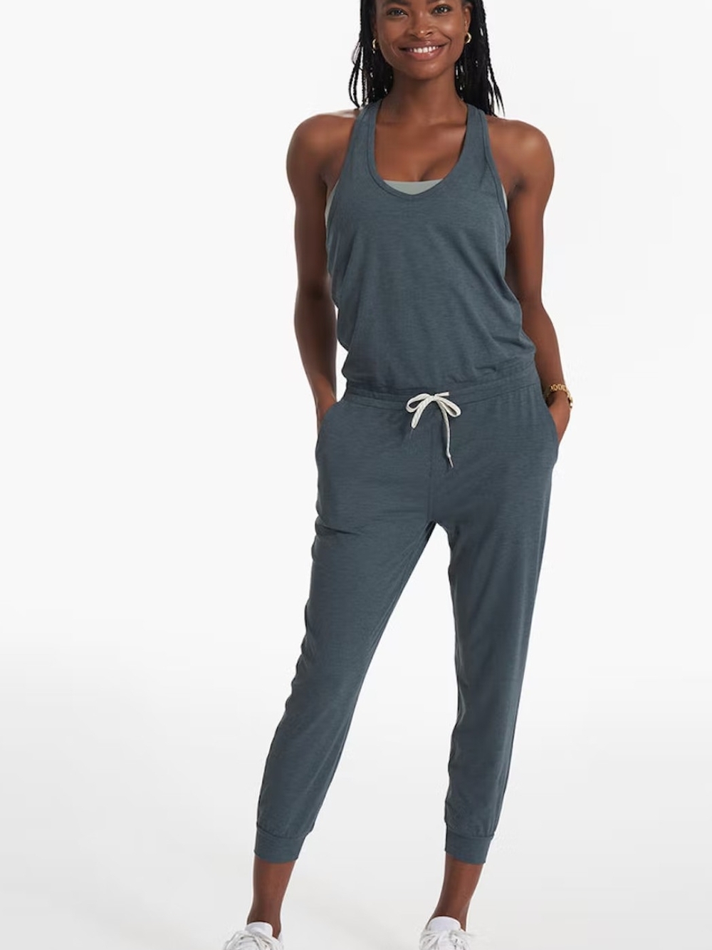 NWT Vuori - Lux Jumpsuit Stone Heather Sz Large